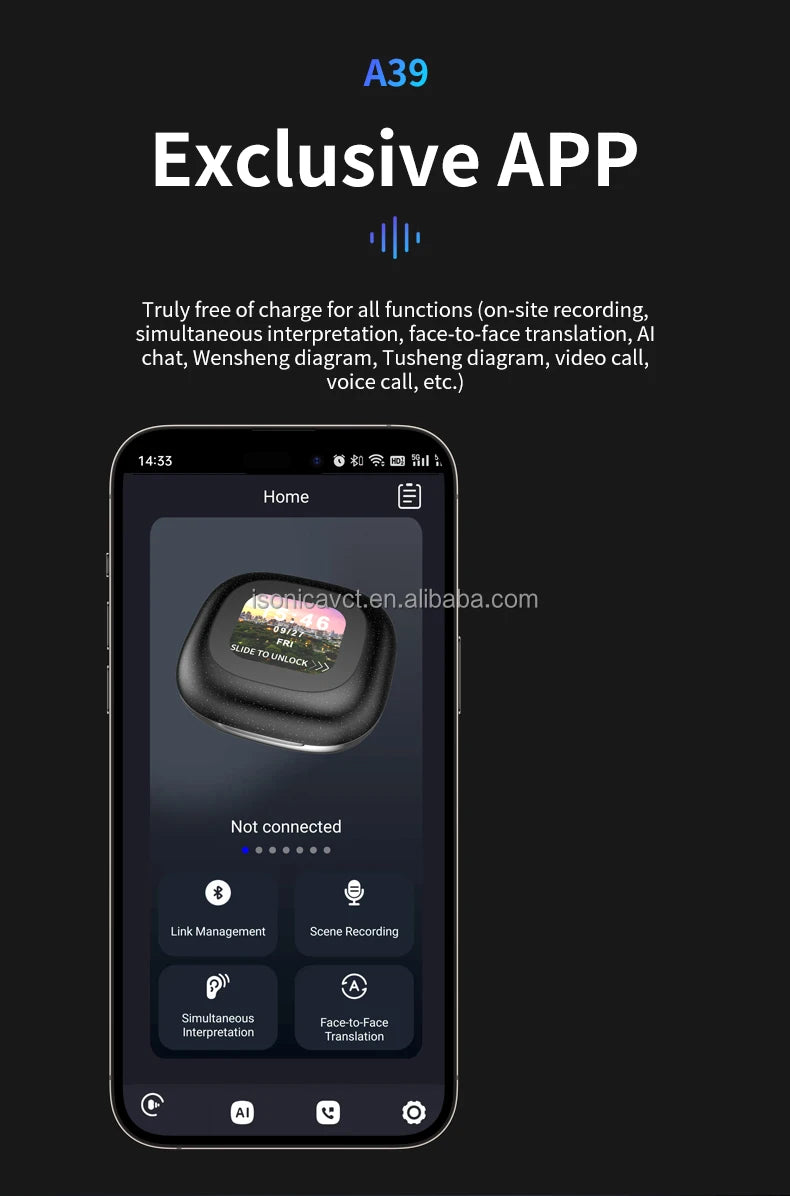 Revolutionary Real-Time Language Translator Earbuds with AI Technology - 3-in-1 Functionality and Extended Battery Life