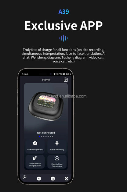 Revolutionary Real-Time Language Translator Earbuds with AI Technology - 3-in-1 Functionality and Extended Battery Life