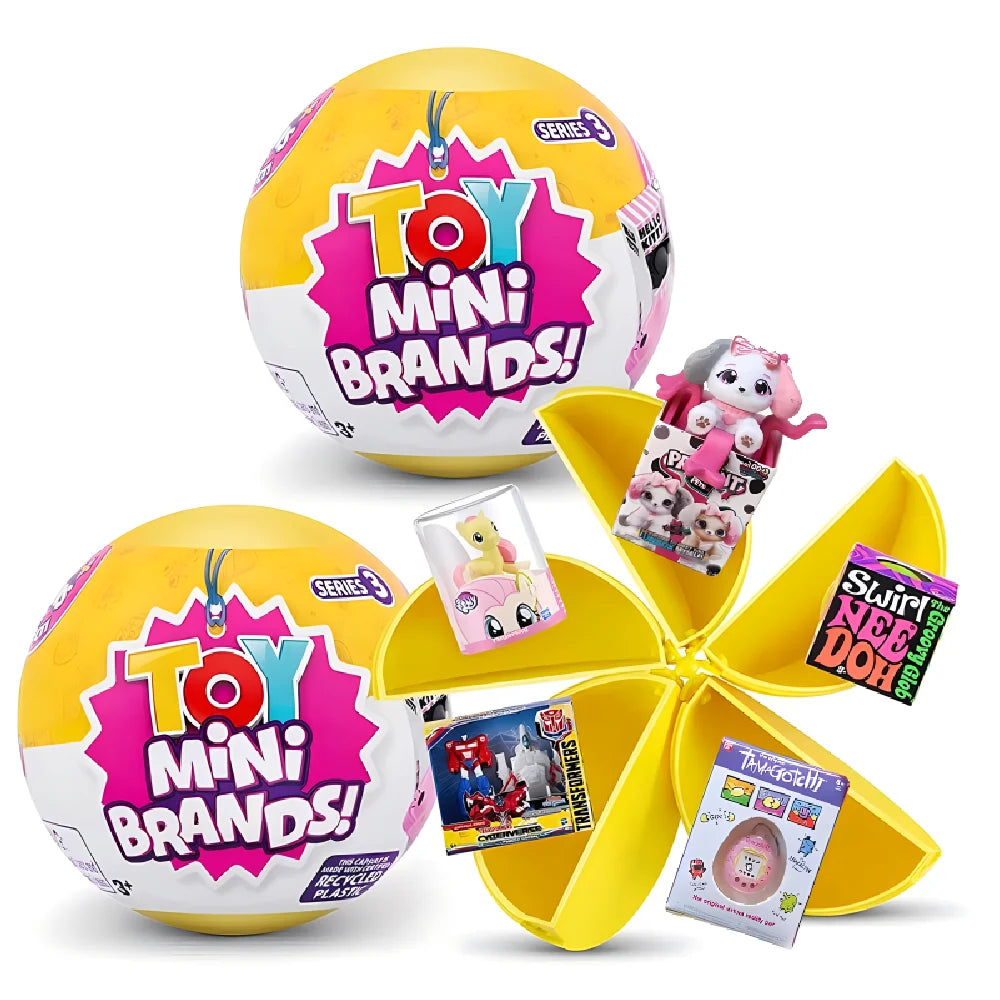 Zuru Mini Brands Toys 5 Surprise Mini Brands Toy Miniature Toys Mystery Blind Box Series 3 Kittyball Original Miniature Toy